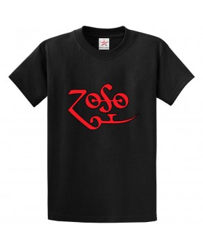 Zoso Classic Unisex Kids and Adults T-Shirt For Music Lovers